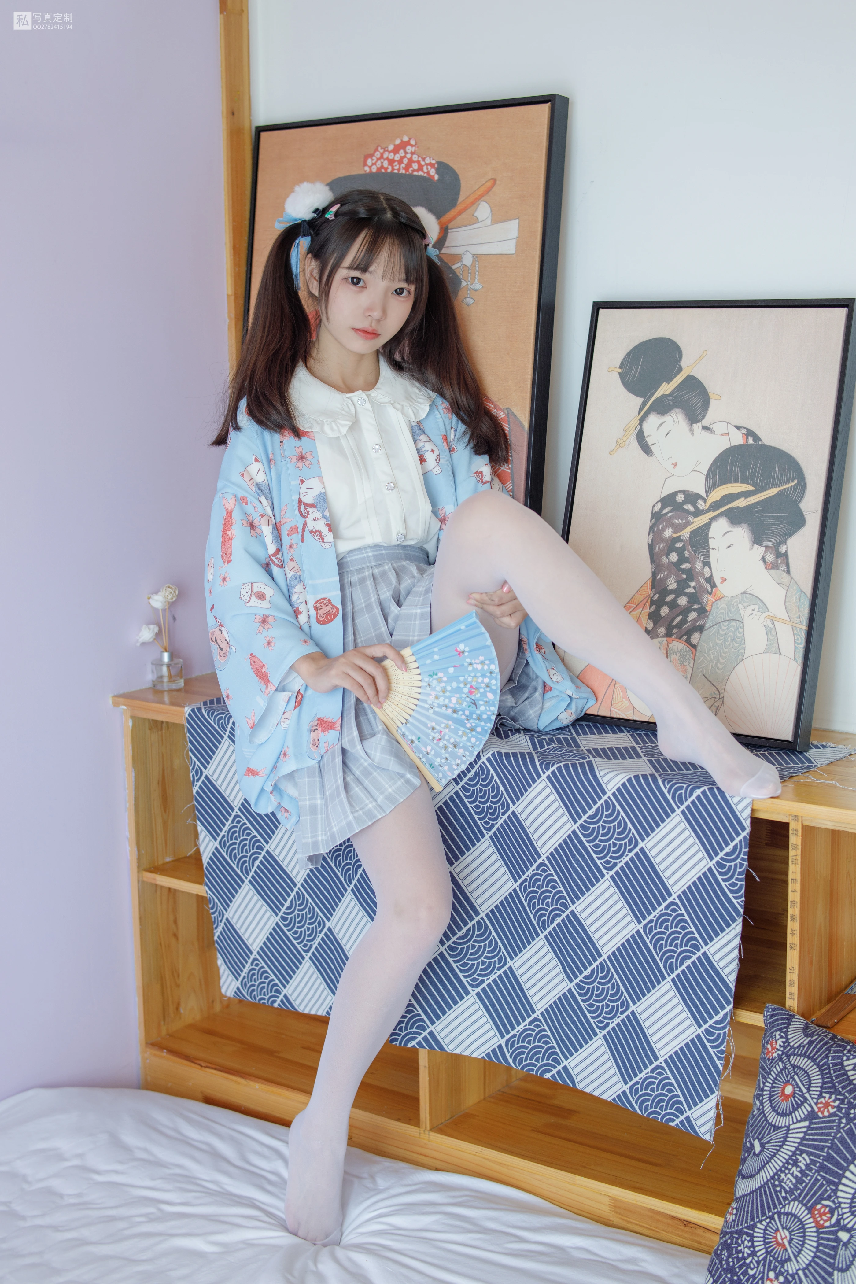 森萝财团 JKFUN-027 花里胡哨的民宿 5D白丝 默陌 [65P 1V]插图6